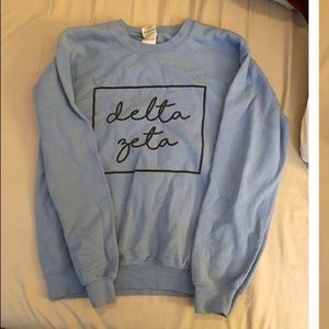 Delta Zeta periwinkle crewneck sweatshirt